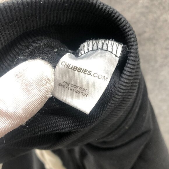 Chubbies Sweat Shorts Mens M Black 6'' Drawstring Lounge - Picture 8 of 8